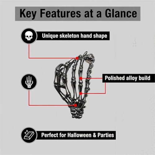 4 Pack Halloween Claw Hair Clips for Women and Girls, Spider Bat Web Bone Design, Grey Variation of THIS listing
