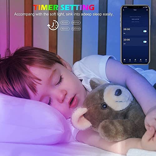 Tenmiro 130ft RGB LED Light Strips for Bedroom with Remote & App Control Music Sync