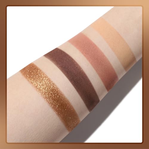 Neutral Nude Eyeshadow Palette - Taupe Brown & Gold Quad - Variation 01