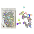 Glitter Middle Finger Gestures Nail Art Decoration - 10g Pack - Variation LB100