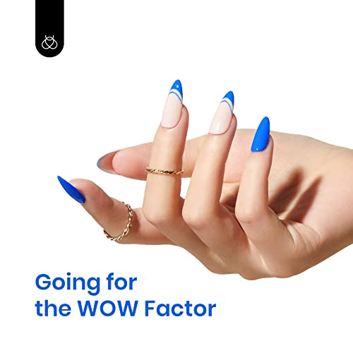 Blue Gel Nail Polish - Electric Punk D - Creme Blue 15ML Bright Blue