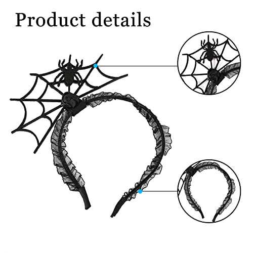 Halloween Spider Web Headband for Women - Spider Hair Accessories Costume
