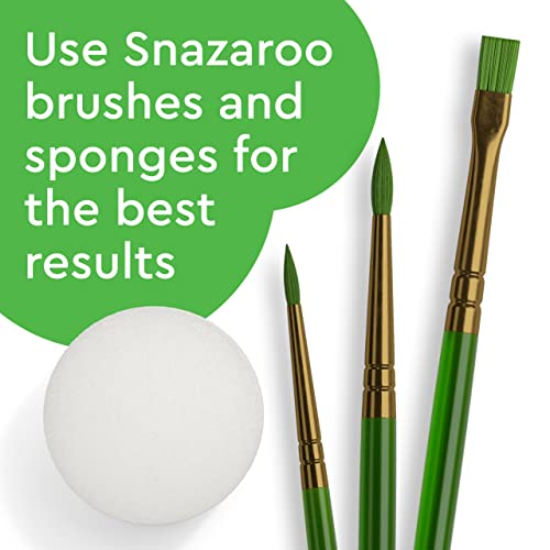 Face and Body Paint Sponges Set of 2 - High Density Makeup Blending Tools - Snazaroo