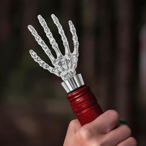 Skeleton Hand Wine Bottle Stopper - Halloween Party Decor, 2 Pack