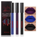 Matte Liquid Lipstick Set - Black Blue Purple Velvets - Long Lasting Waterproof