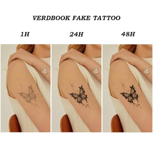 Waterproof Semi-Permanent Flower Bouquet Tattoos for Women - 2 Sheets