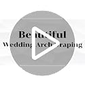 Orange Chiffon Wedding Arch Draping Fabric - 29" x 19FT, 2 Panels, Elegant Backdrop for Wedding & Party Decorations