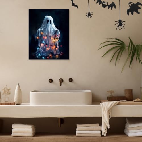 Ghost Wall Art Halloween Decor 8x10 Gothic Ghost Glowing Wall Hanging - Variation: Ghost-18