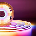 24ft RGB Smart IC COB LED Strip Light - Addressable Multicolor Tape - Chasing Color, Flexible, 720 LEDs/m, Without Controller & Adapter