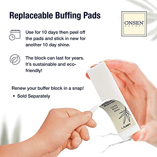 Onsen Secret Professional Nail Buffer Block 1 Pack - 4-Way Buffing & Shine Pads