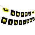 Black Bat Garland Birthday Banner Halloween Party Decorations