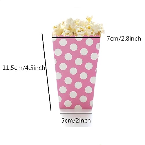36-Pack Red and White Popcorn Boxes for Movie Night & Parties - Durable & Oil-Proof
