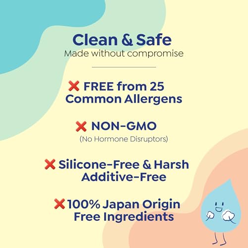 GOONGBE Kids Body Wash – Tear-Free Tested Gentle Pump Foam for Sensitive Skin – Low pH Hydrating Cleanser with Ceramide, Panthenol & Amino Acids – Allergen-Free Scent – Korean K-Beauty, 10.1 fl oz