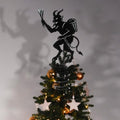 Krampus Christmas Tree Topper - Gothic Halloween Holiday Ornament 11.9 x 9 Inches