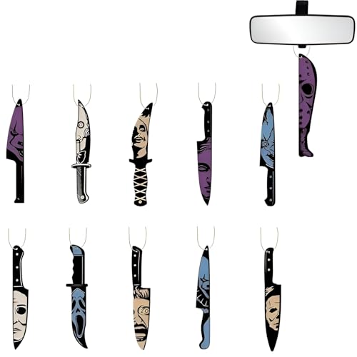 Horror Movie Knife-Shaped Car Mirror Hanging Accessories - 11 Pcs Style-B