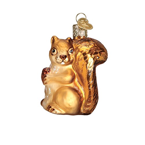 Mini Woodland Animal Christmas Ornament Set - Hand-Blown Glass Holiday Decorations, 6 Pieces