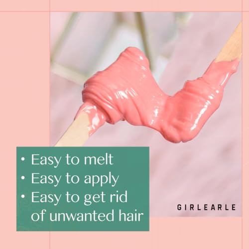 Pink Wax Beads for Hair Removal - Sensitive Skin, Rose Formula, 16 Ounce Pack - GirlEarle