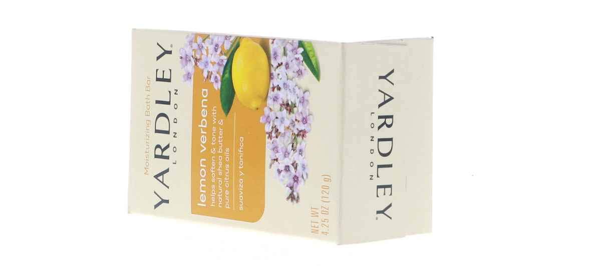 Yardley London Lemon Verbena with Shea Butter & Pure Citrus Oil Moisturizing Bar (Pack of 20)