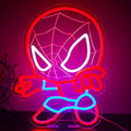 LED Spider Neon Sign for Wall Decor - Dimable Anime Light Up Display - Kids & Game Room Decoration - T-Spider Variation