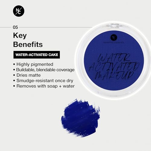 Water-Activated Face & Body Paint - Blue, Long-Lasting SFX & Cosplay Makeup - 0.70 oz