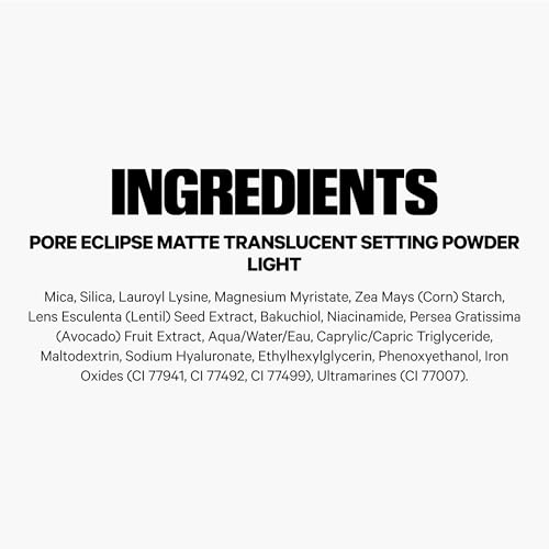 Milk Makeup Pore Eclipse Matte Translucent Setting Powder – Controls Shine, Blurs Pores + Sets Makeup Up to 16 Hours – Weightless, Talc-Free Formula with a Matte Finish – Translucent Light, 0.27oz