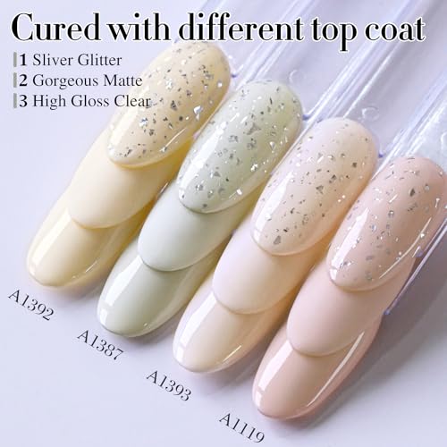 Double Rhythm 15ML Gel Polish - Light Gray, Same Color, Soak Off Nail Art
