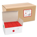Self-Adhesive Napkin Bands Bulk Pack of 20,000 - Red, 10 Boxes