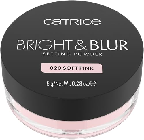 Fragrance-Free Soft Pink Loose Setting Powder with Brightening & Blurring Effects - New