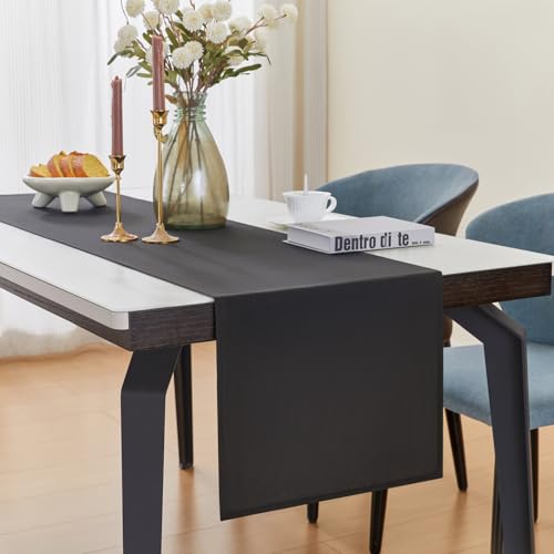 Black Table Runner 16x71 Inches Waterproof Summer Autumn Kitchen Decor