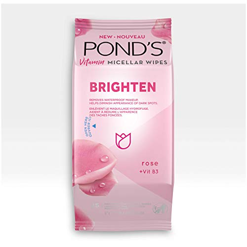 Micellar Makeup Remover Wipes with Vitamin B3 and Rose - 25 Count