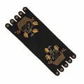 Crow in a Basket Table Runner - Fall Halloween Wool Decor 14x36