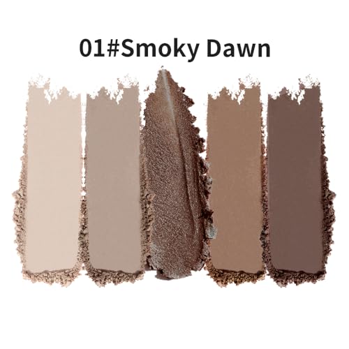 5 Color Eyeshadow Palette - Matte Shimmer Glitter Eye Makeup - B01