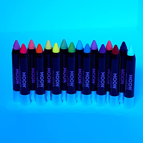 Moon Glow Neon UV Body Crayon Stick - Black for Face & Body