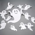 Halloween Ghost Wall Decals - 24 Reusable 3D Spooky Stickers for Home & Party Decor
