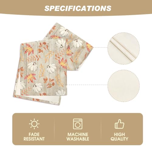 Artoid Mode 13x72 Inch Fall Table Runner Beige Home Decor Party Table Linen