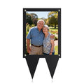 Waterproof 5x7 Picture Frame for Grave - Black Outdoor Memorial Frame