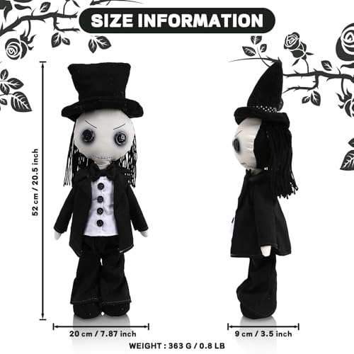 Gothic Haunted Doll - Scary Living Dead Voodoo Doll for Halloween Decor