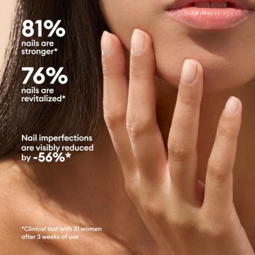 Nail Concealer Polish & Care - Smooth Beige - 75.5% Plant-Based Formula — Fast Dry & Strengthening