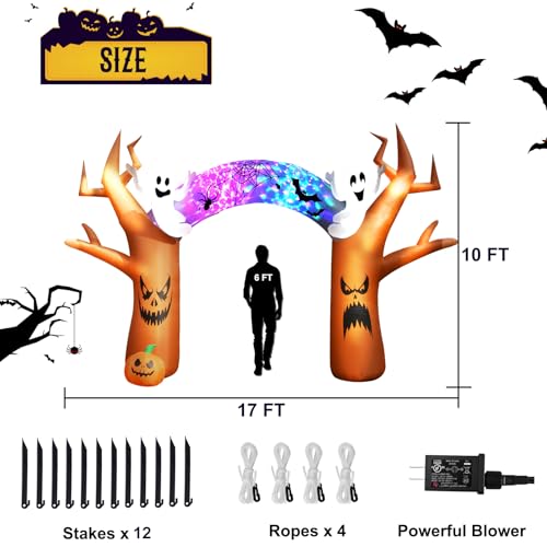 17 FT Halloween Inflatable Tree Archway - Outdoor Yard Decoration - Variation: Tree Arch