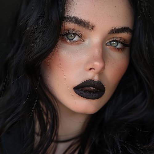 Depuplum Black Matte Lipstick - Long Lasting, Vegan Formula - DM23 Black Storm