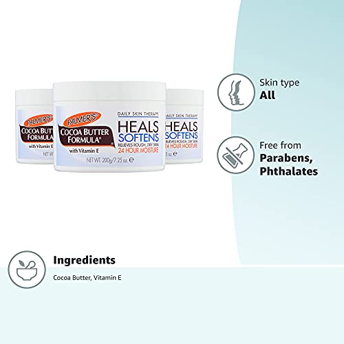 Palmer’s Cocoa Butter Formula Daily Skin Therapy, Solid Formula, 7.25 Ounces (Pack of 3) .pack