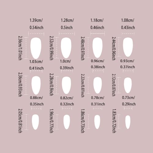 Press-On Nails Halloween Brown French Tip Style 23 - Ghost Bat Flower Design, Medium Length, Glossy Fake Nails, 24 Pcs