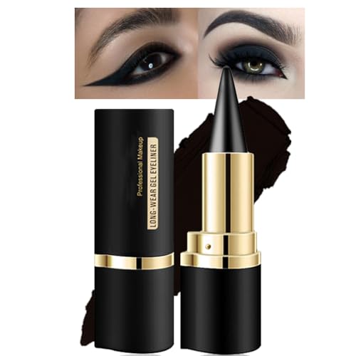 Black Eyeliner Pencil - Waterproof, Smudge-Proof, Long-Lasting Goth Makeup - 1 Count