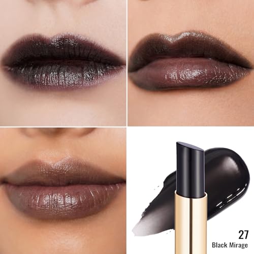 Black Lipstick with Glossy Finish - Hydrating Vegan Lip Balm 2.2g