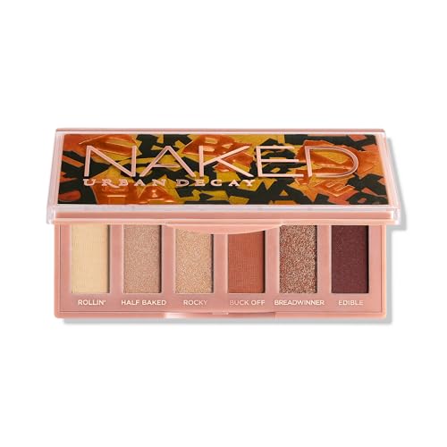Naked Mini Eyeshadow Palette - Half Baked Variation, 6 Warm Neutrals