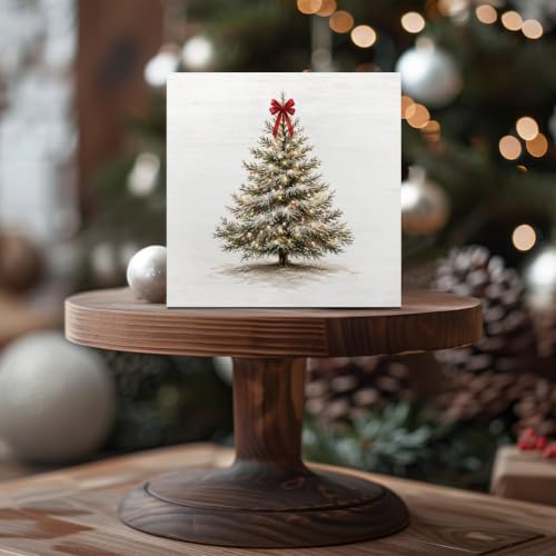 Christmas Tree Wooden Sign - Rustic Holiday Decor for Home & Shelf - Variation of THIS listing
