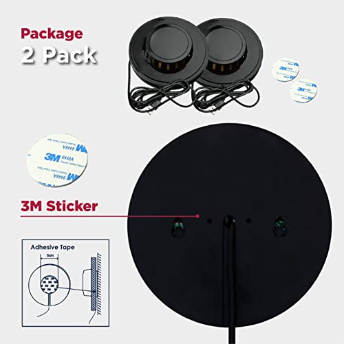 Sound Activated Party Lights 2 Pack USB RGB Disco Lights for Parties, Wall Mountable