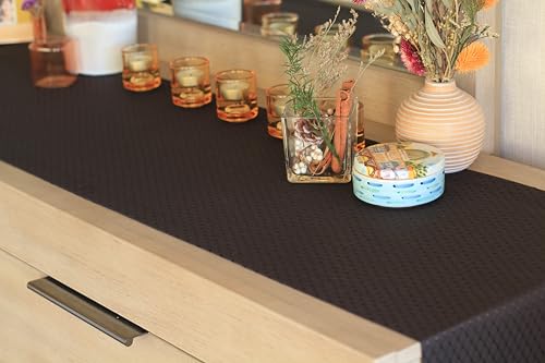 Black Diamond Table Runner 14x108 Inches Waterproof Elegant Dining Decor