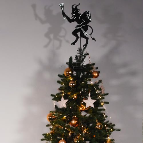 Gothic Krampus Christmas Tree Topper - 7.9 x 6 Inches Halloween Ornament