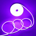 Purple LED Neon Rope Light 5M Waterproof Silicone Strip for Indoor Outdoor Signage